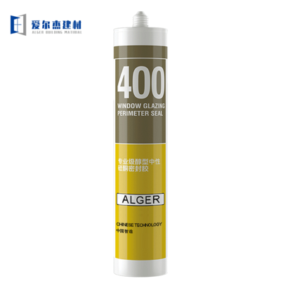 Neutral silicone glass glue