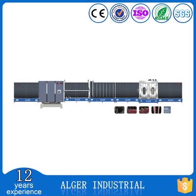 Vertical insulating glass production line